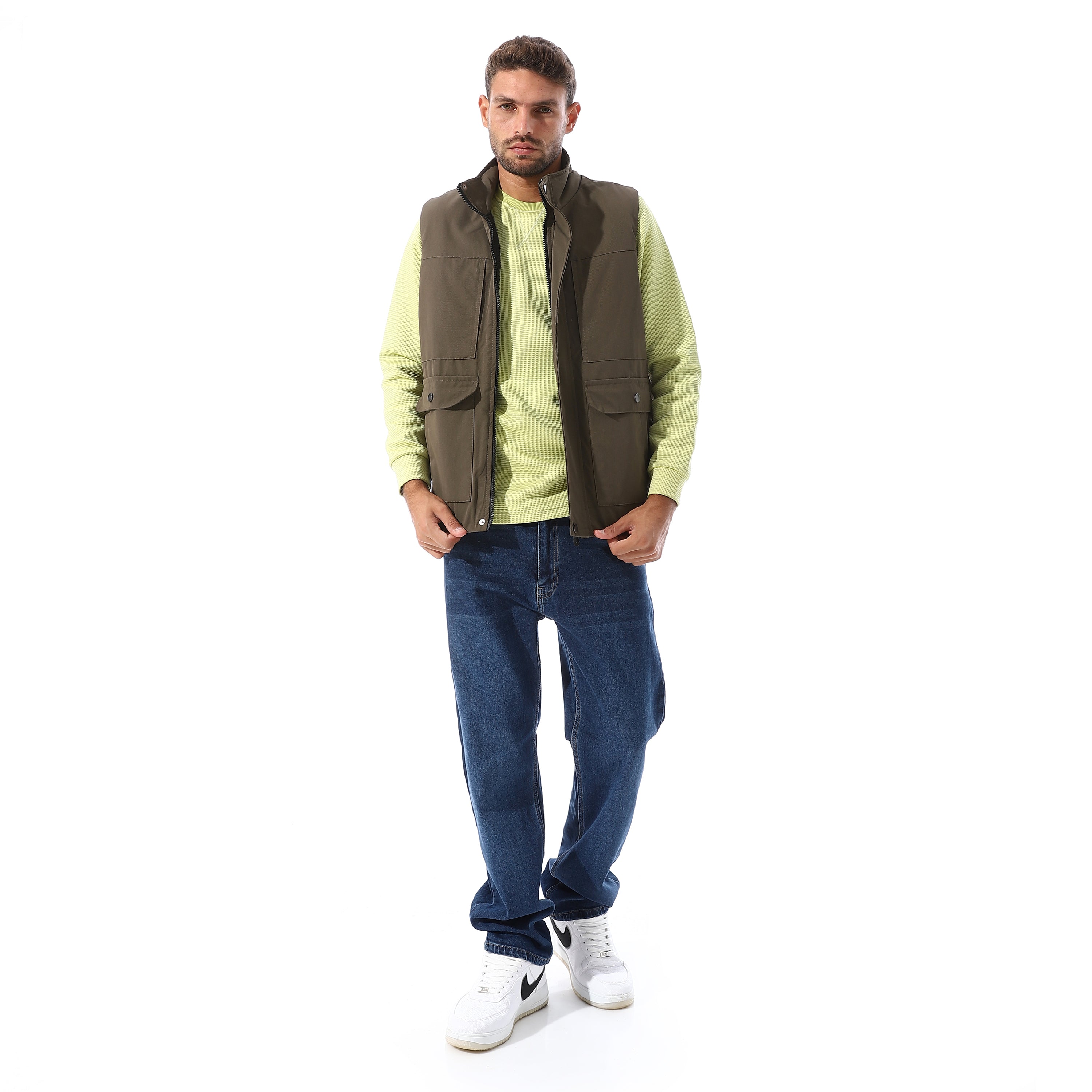 Multiple_front_flap_pockets_Vest_-_Olive