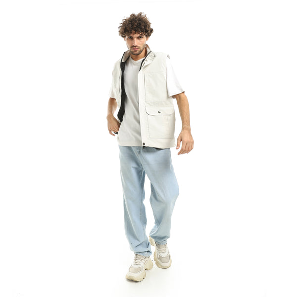 Off_White_Sleeveless_Zipped_Fleeced_Vest-Off_White