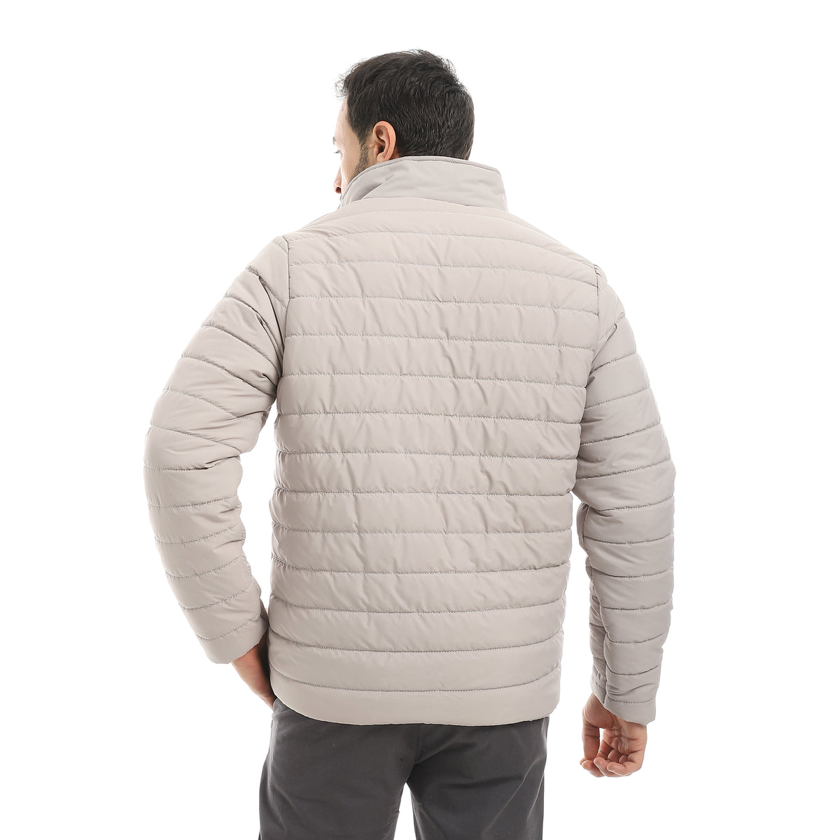 Pump_Self_Patterned_Long_Sleeves_Jacket_-_silver
