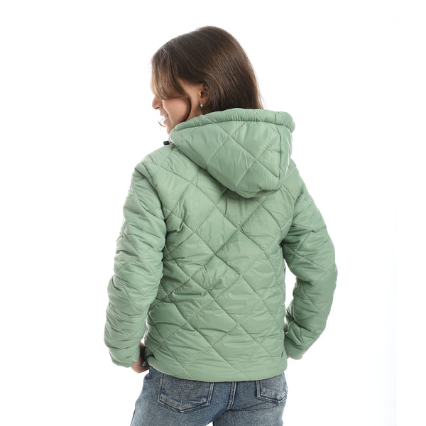 Full_Zipper_Closure_Hooded_Pump_Jacket_-_Light_Olive