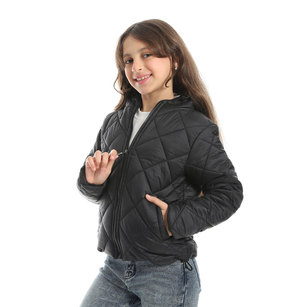 Full_Zipper_Closure_Hooded_Pump_Jacket_-_Black