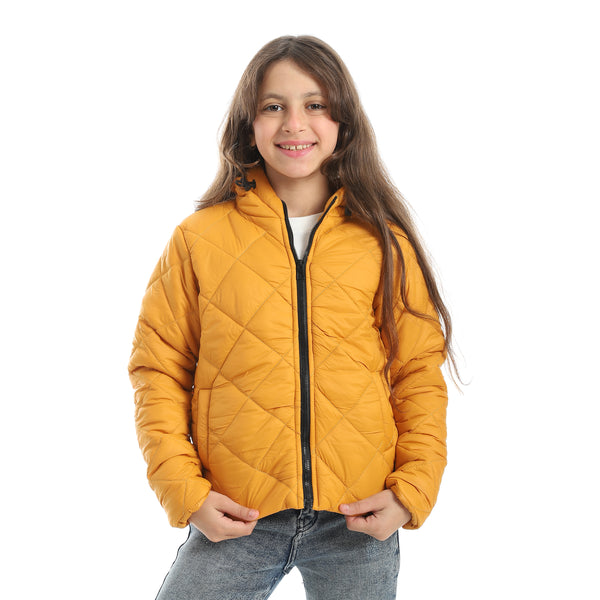 Full_Zipper_Closure_Hooded_Pump_Jacket_-_Mustard