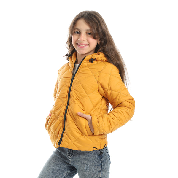 Full_Zipper_Closure_Hooded_Pump_Jacket_-_Mustard