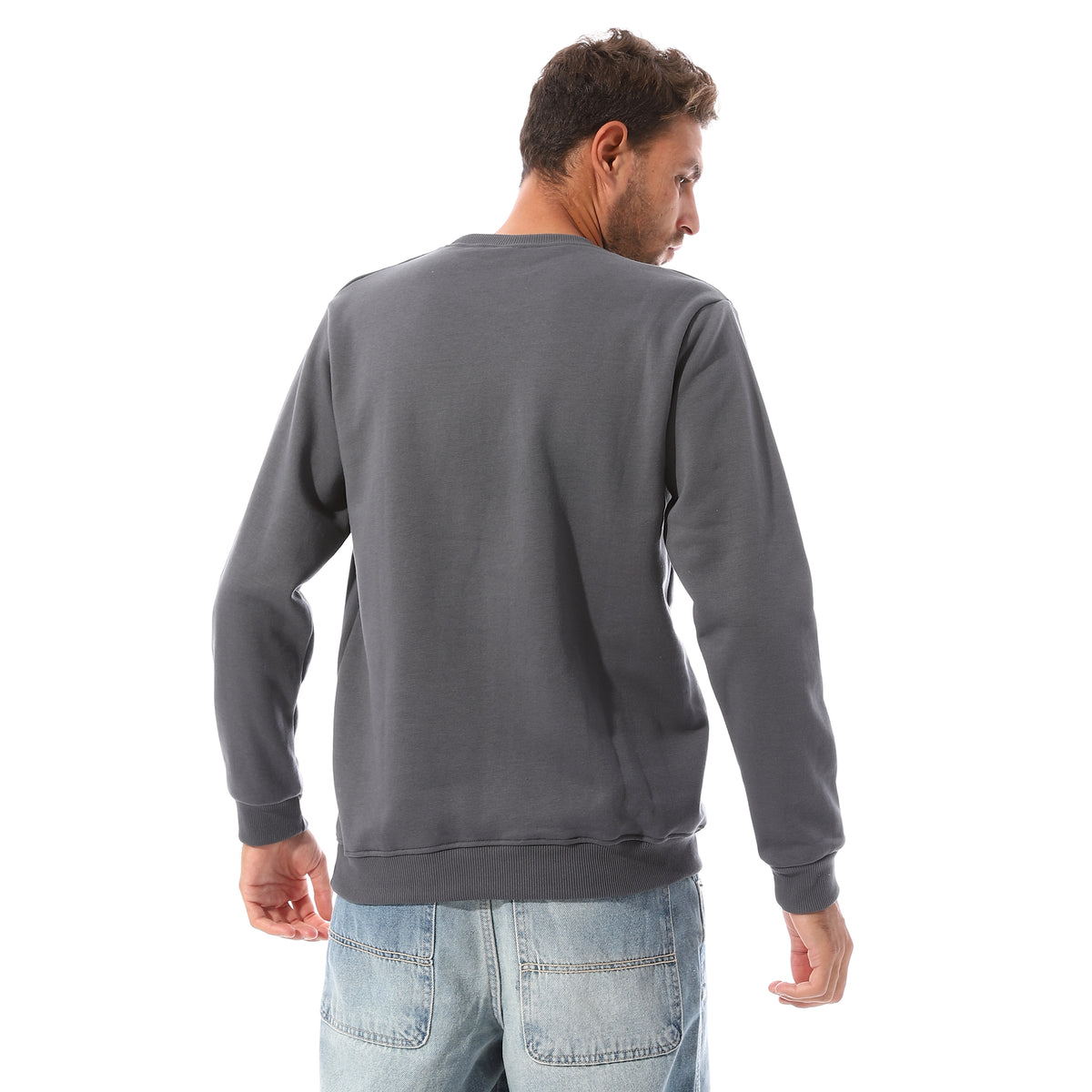 Round_Neck_Sweatshirt_With_Ribbed_Elastic_Hem_-_Grey