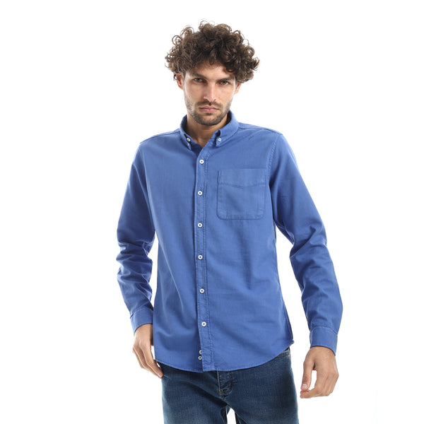 Casual_Royal_Blue_Long_Sleeve_Shirt-Royal_Blue