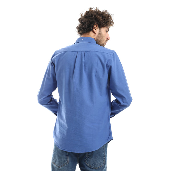 Casual_Royal_Blue_Long_Sleeve_Shirt-Royal_Blue