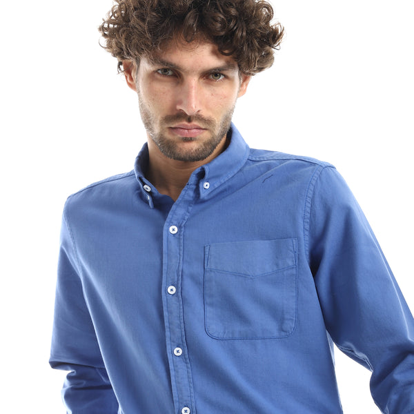 Casual_Royal_Blue_Long_Sleeve_Shirt-Royal_Blue