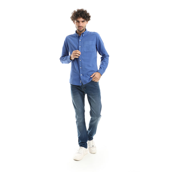 Casual_Royal_Blue_Long_Sleeve_Shirt-Royal_Blue