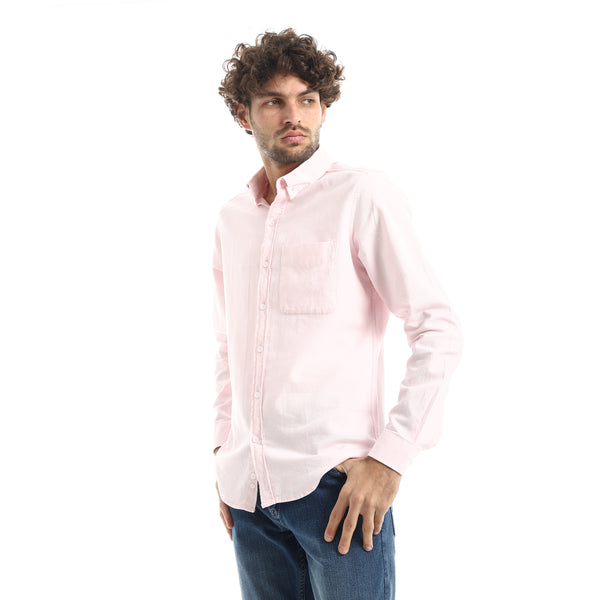 Casual_Powder_Pink_Long_Sleeve_Shirt-Powder_Pink