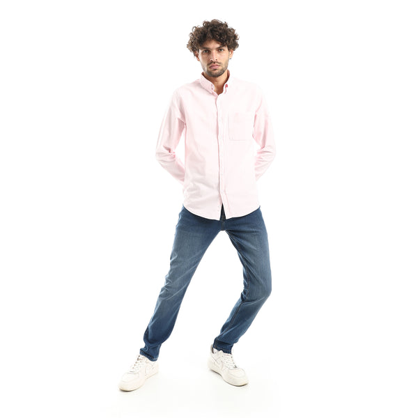 Casual_Powder_Pink_Long_Sleeve_Shirt-Powder_Pink