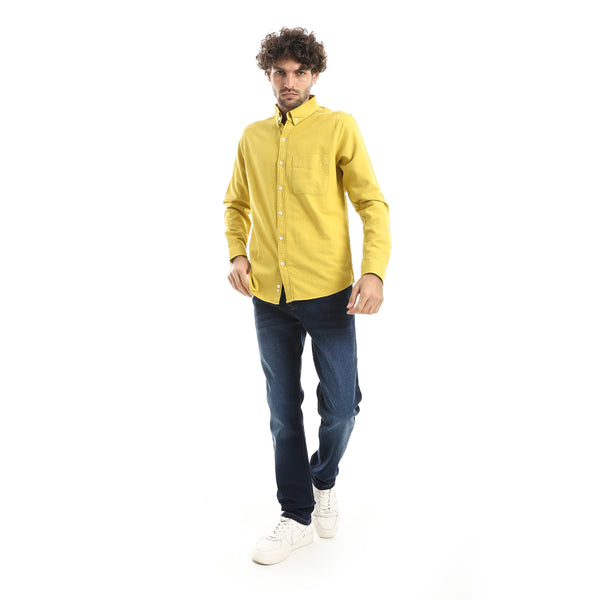 Casual_Dark_Yellow_Long_Sleeve_Shirt-Dark_Yellow