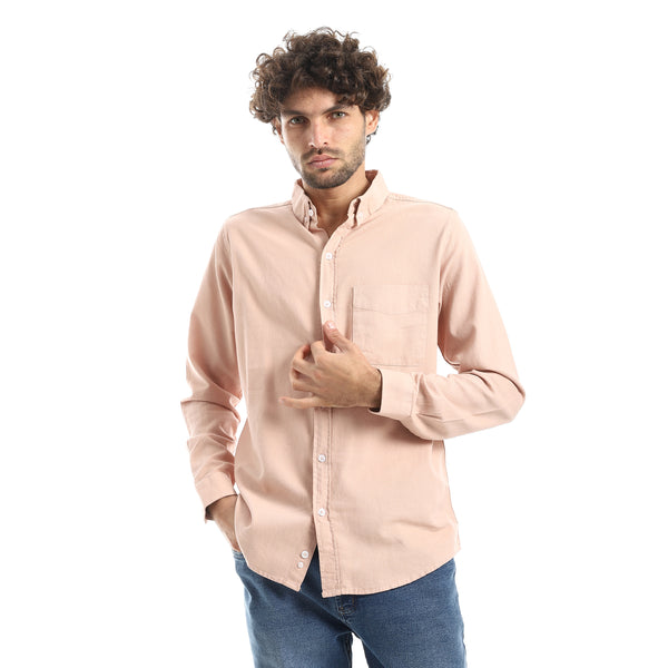 Casual_Nude_Long_Sleeve_Shirt-Nude