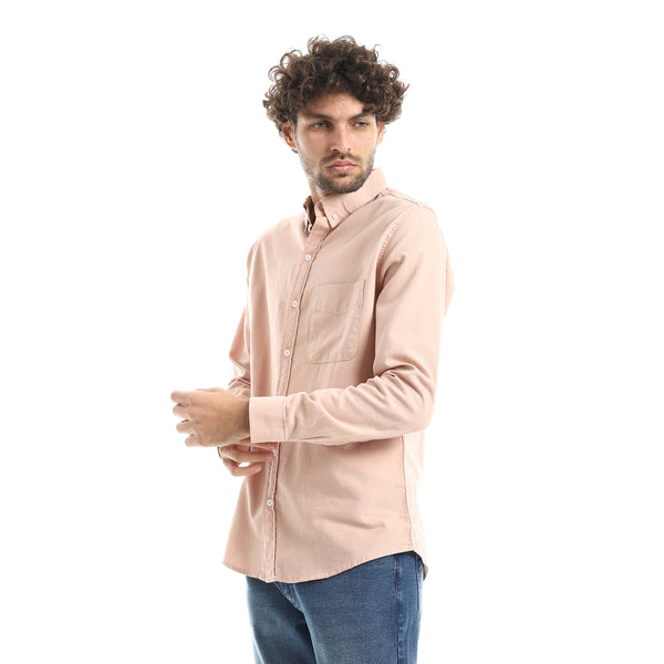 Casual_Nude_Long_Sleeve_Shirt-Nude