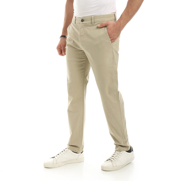 Gabardine_Buttons_&_Zipper_Closure_Regular_Fit_Pants-Beige
