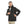 Double_Sided_Pockets_Full_Zipper_Closure_Hooded_Jacket-Black