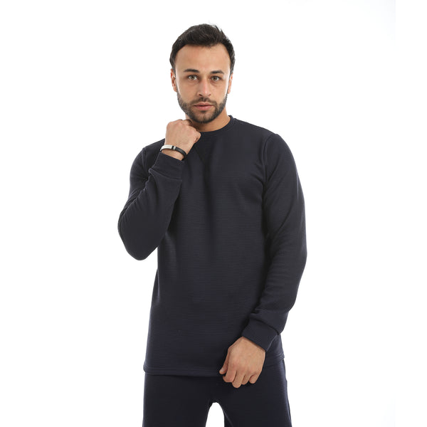 Navy_Blue_Round_Collar_Long_Sleeves_Plain_Sweatshirt-Navy_Blue