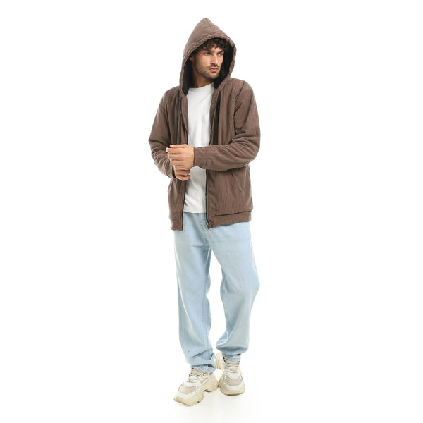 Brown_Zipped_Velvet_Lightweight_Jacket-Brown