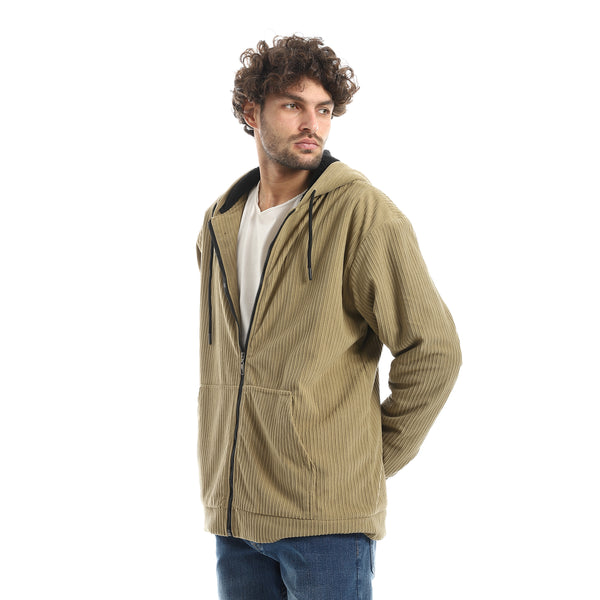 Ribbed_Style_Zip_Hoodie_Jacket_-_Beige