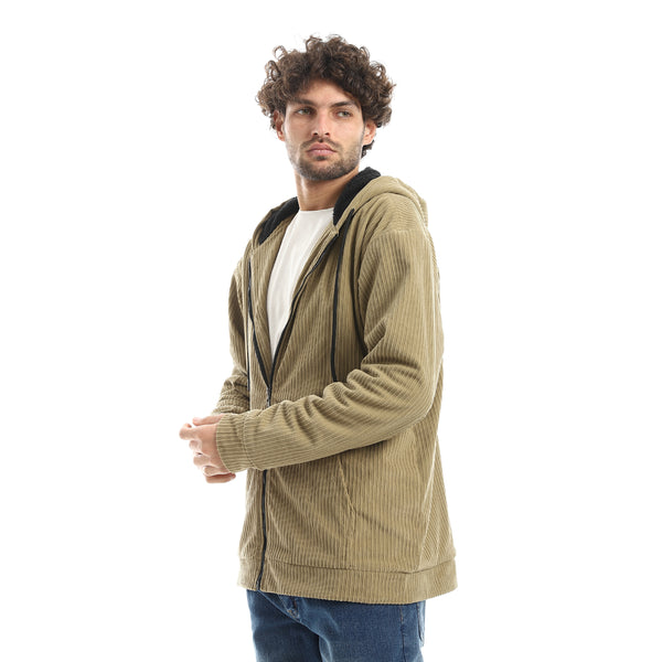 Ribbed_Style_Zip_Hoodie_Jacket_-_Beige