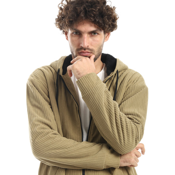 Ribbed_Style_Zip_Hoodie_Jacket_-_Beige