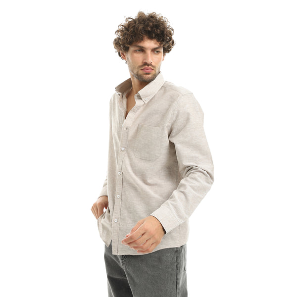 Beige_Long_Sleeves_Linen_Casual_Shirt-Beige