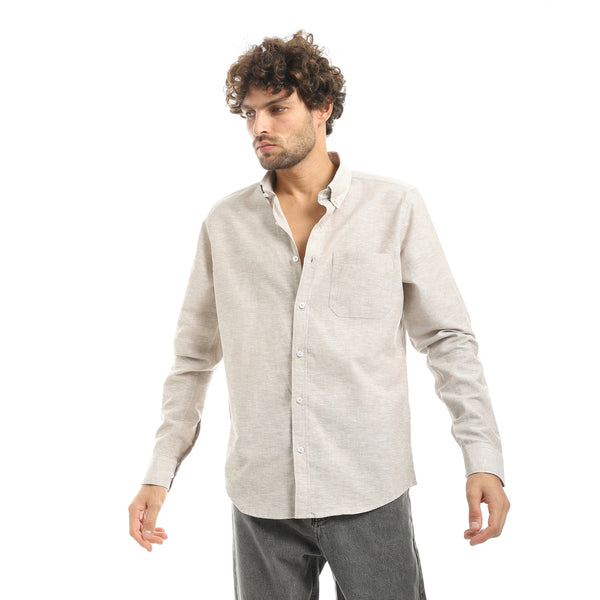 Beige_Long_Sleeves_Linen_Casual_Shirt-Beige