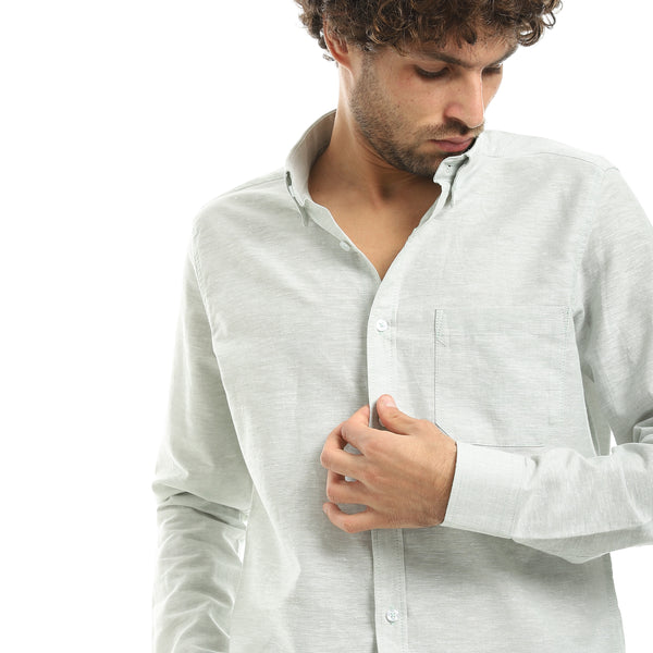 Mint_Green_Long_Sleeves_Linen_Casual_Shirt-Mint_Green
