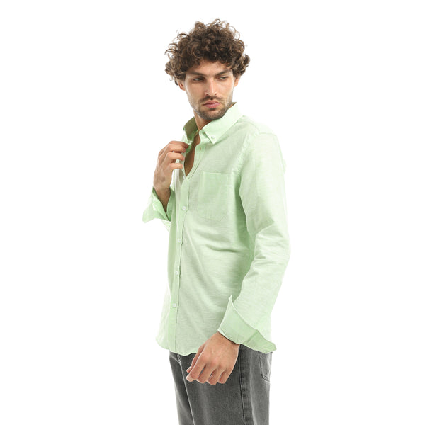 Pastel_Green_Long_Sleeves_Linen_Casual_Shirt-Pastel_Green