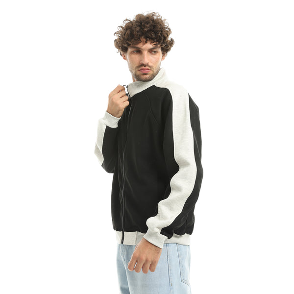 Bi-Tone_Regular_Fit_Sweatshirt_-_Black_&_White
