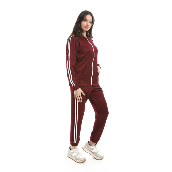 Dark_Red_Long_Sleeves_Hooded_Zipped_Tracksuit-Dark_Red