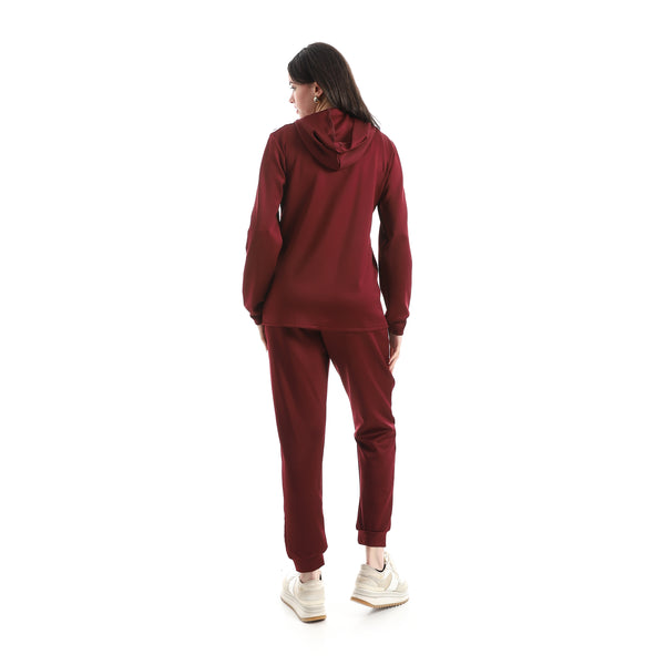 Long_Sleeves_Hooded_Zipped_Tracksuit-Dark_Red_