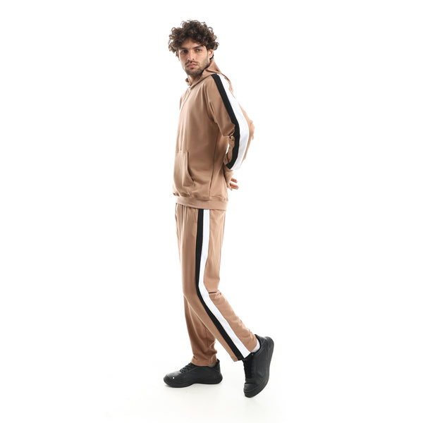 Basic_Fleeced_With_Hooded_Collar_Training_Suit-_Light_Coffee