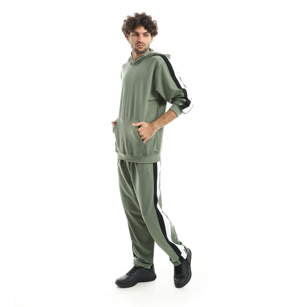 Basic_Fleeced_With_Hooded_Collar__Training_Suit-Mint_Green