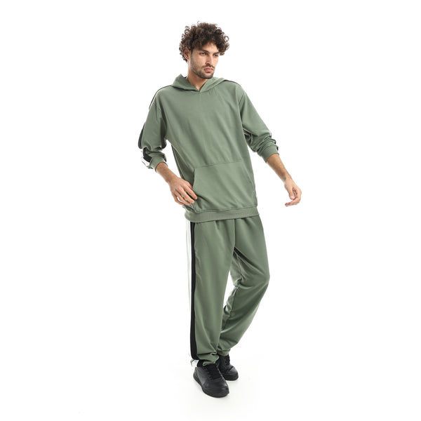 Basic_Fleeced_With_Hooded_Collar__Training_Suit-Mint_Green