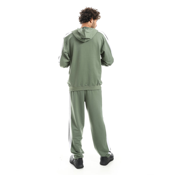 Basic_Fleeced_With_Hooded_Collar__Training_Suit-Mint_Green
