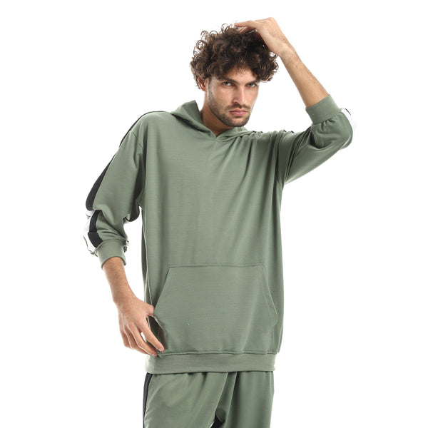 Basic_Fleeced_With_Hooded_Collar__Training_Suit-Mint_Green