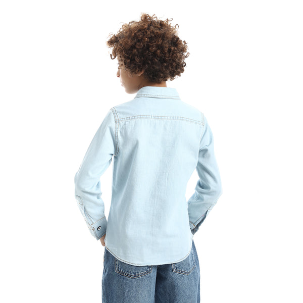 Casual_Long-Sleeve_Boy's_Shirt_-_Light_Blue