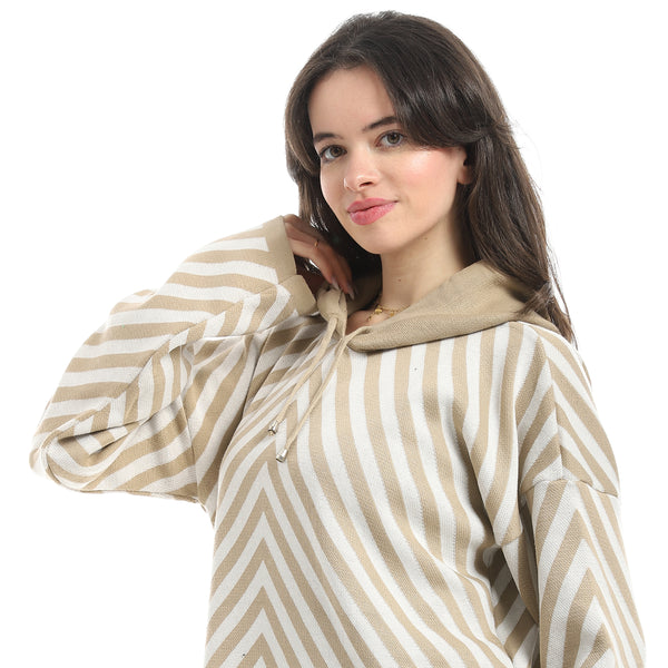 High-Low_Striped_Hooded_Pullover_-_Beige_&_Off_White