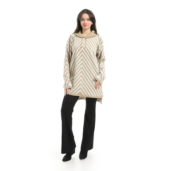 High-Low_Striped_Hooded_Pullover_-_Beige_&_Off_White