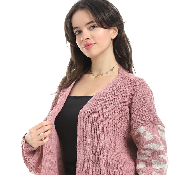 Kashmir_Open_Neckline_Slip_On_Loose_Fit_Cardigan-Pink