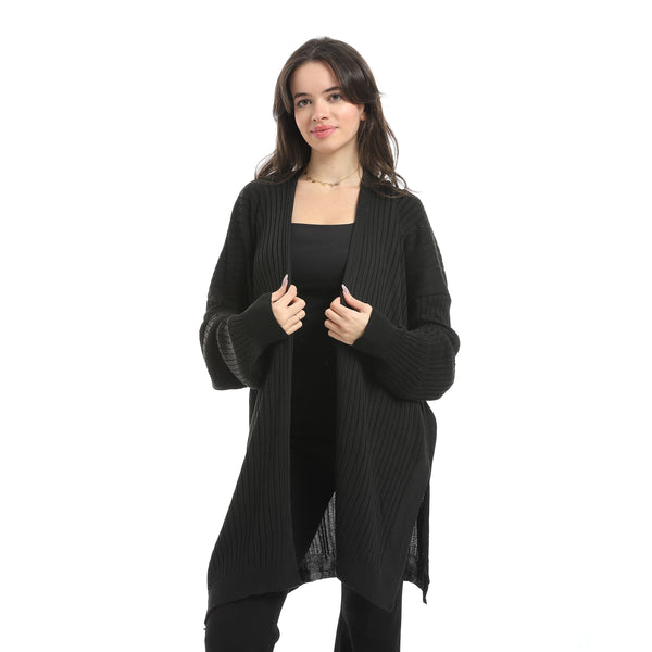 Wide_Ribbed_Open_Neckline_Slip_On_Cardigan_-_Black