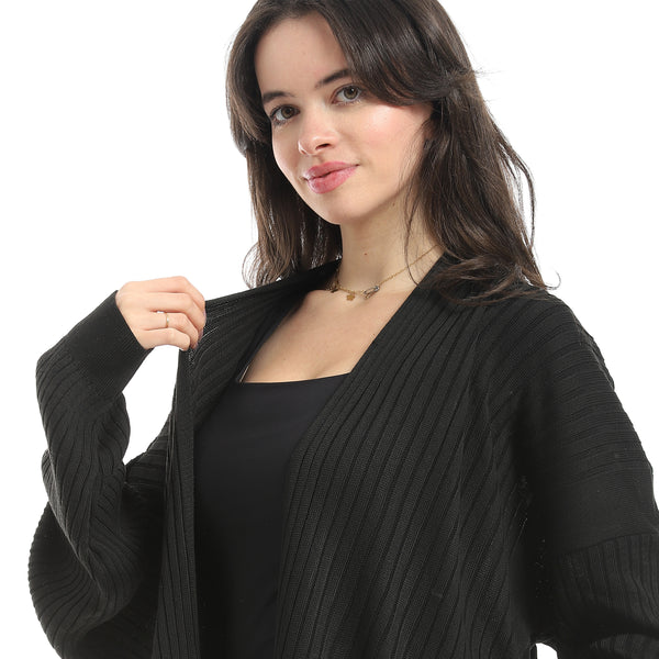 Wide_Ribbed_Open_Neckline_Slip_On_Cardigan_-_Black