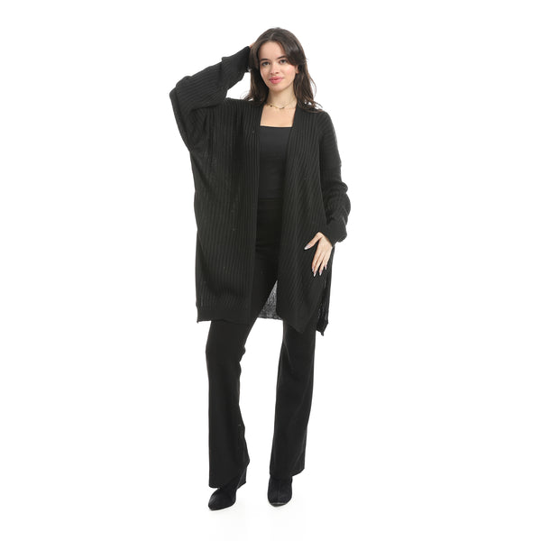 Wide_Ribbed_Open_Neckline_Slip_On_Cardigan_-_Black