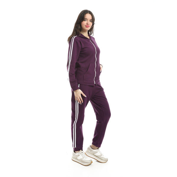 Elastic_Waist_Zipped_Cotton_Tracksuit_-_Eggplant