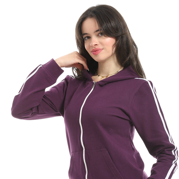 Elastic_Waist_Zipped_Cotton_Tracksuit_-_Eggplant
