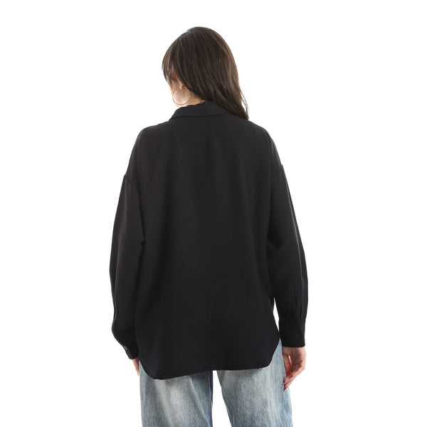 Button_Down_Shirt_With_Long_Sleeve_-_Black