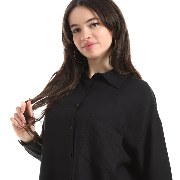 Button_Down_Shirt_With_Long_Sleeve_-_Black