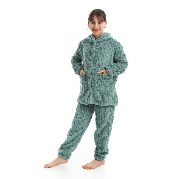 Hooded_Neck_With_Long_Sleeve_Pajama___Olive