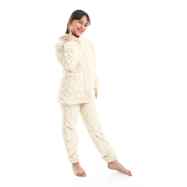 Hooded_Neck_With_Long_Sleeve_Pajama___Off_White