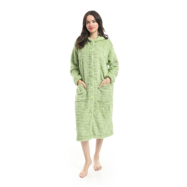 Light_Green_Hooded_Textured_Velvet_Sleepshirt-Light_Green